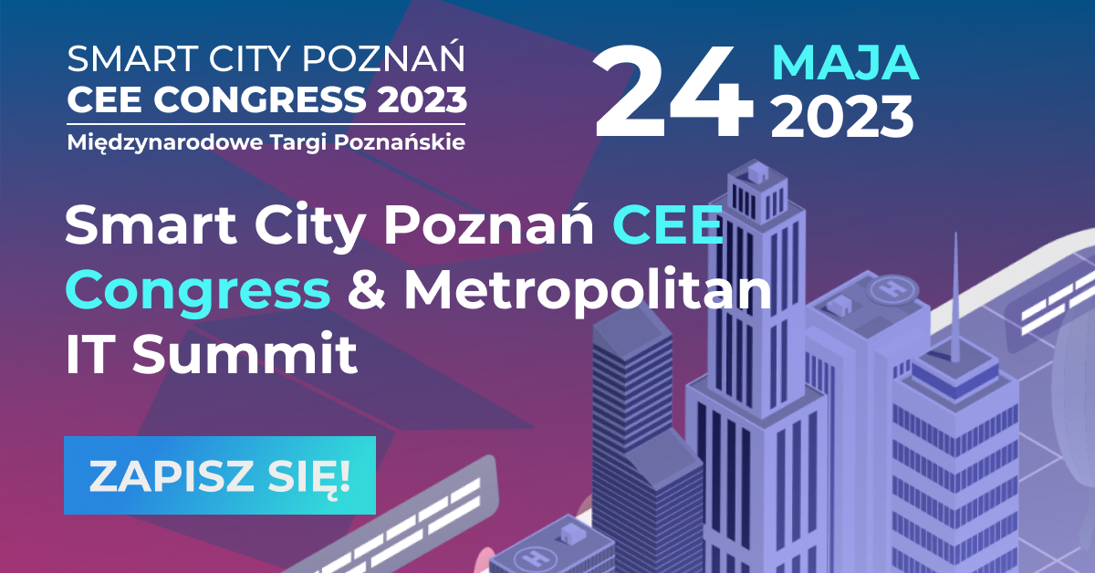 Galeria zdjęć przedstawia grafiki z najważniejszymi informacjami dotyczącymi konferencji Smart City Poznań. - grafika rozmowy