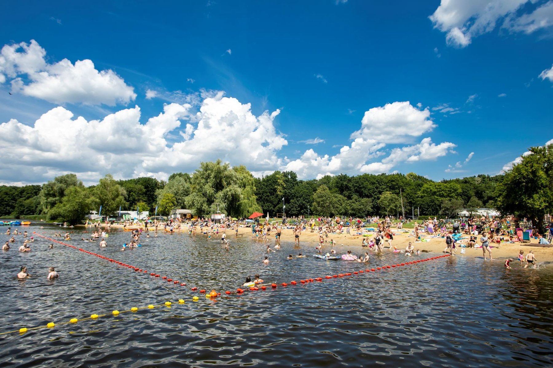 Plaża nad Rusałką - grafika rozmowy