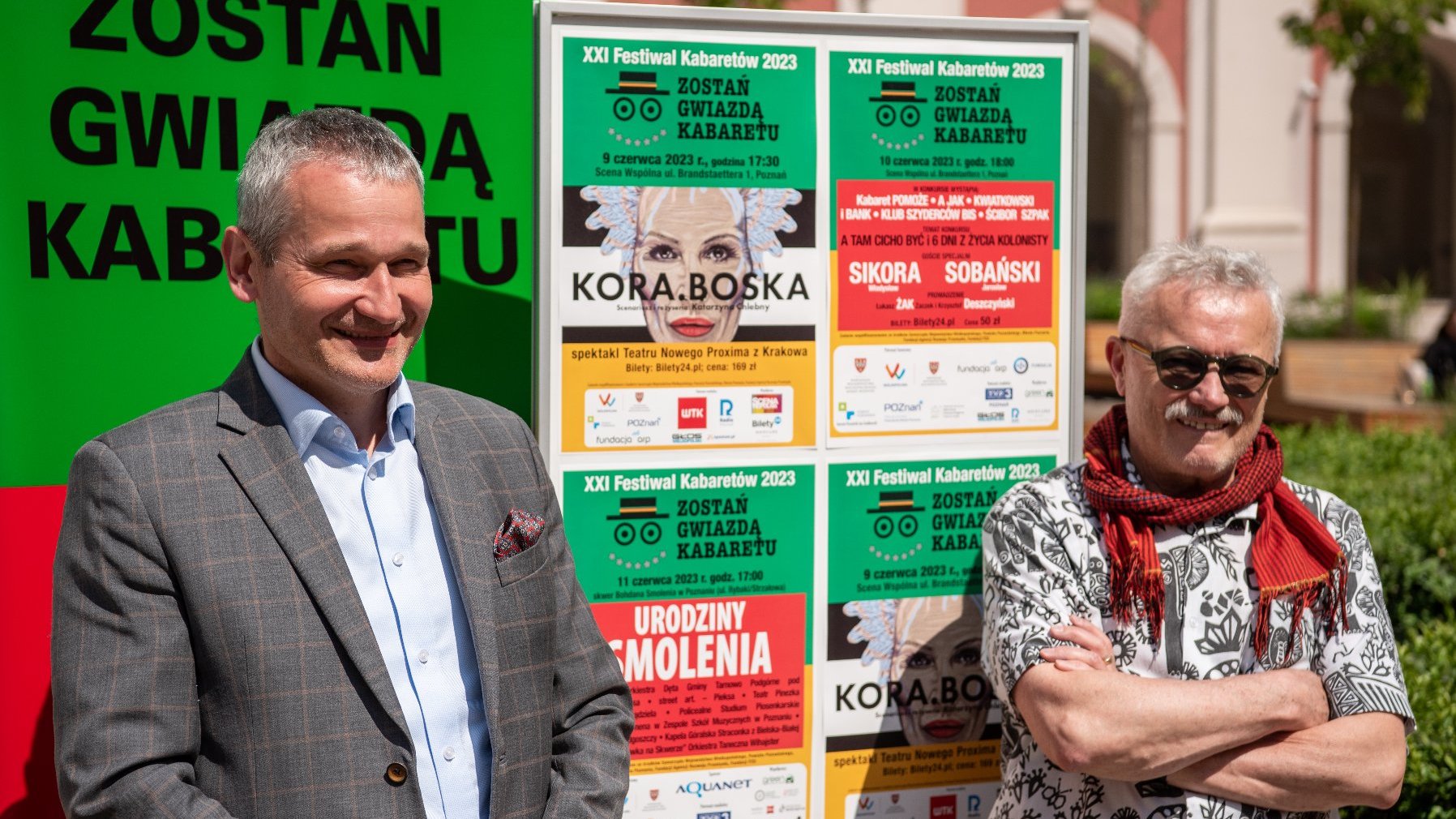 Jędrzej Solarski, zastępca prezydenta Poznania oraz Krzysztof Deszczyński, organizator festiwalu