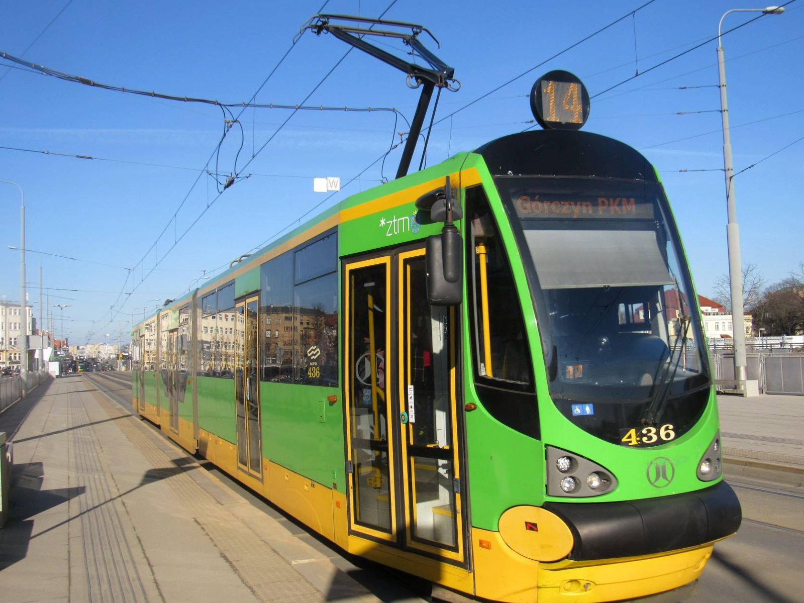 Tramwaj linii nr 14 - grafika rozmowy