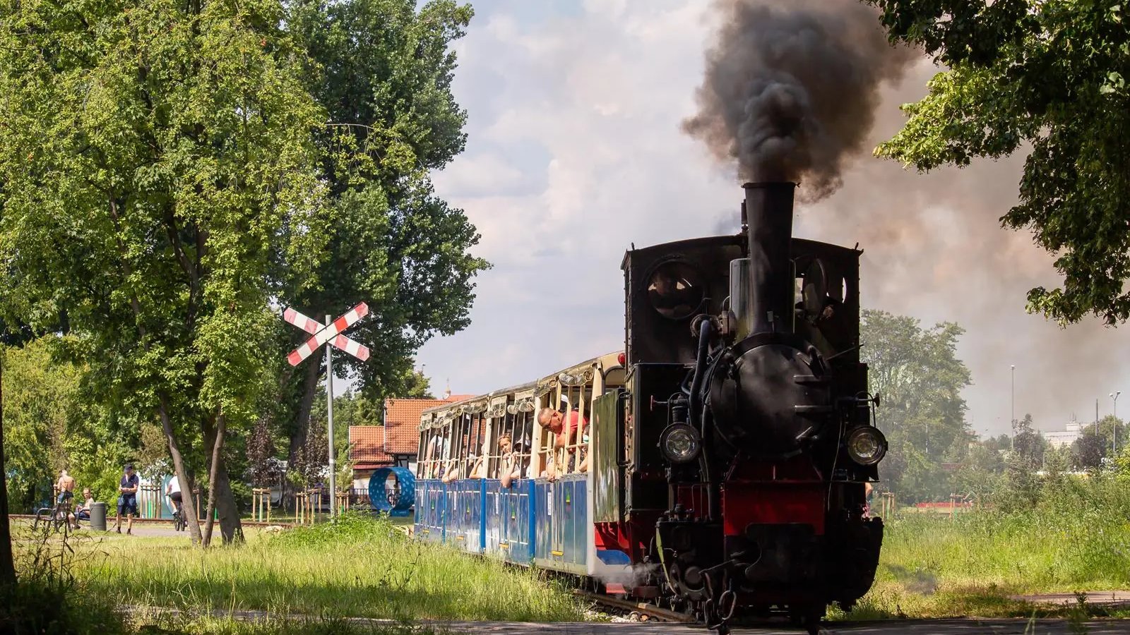 Kolejka parkowa Maltanka na trasie