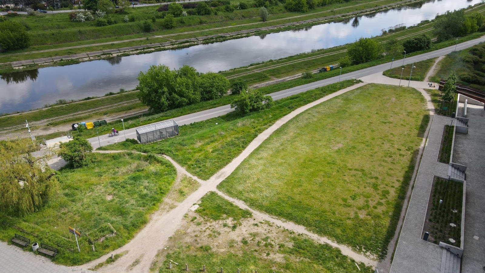 Galeria zdjęć z lotu miejsca, gdzie powstanie łącznik