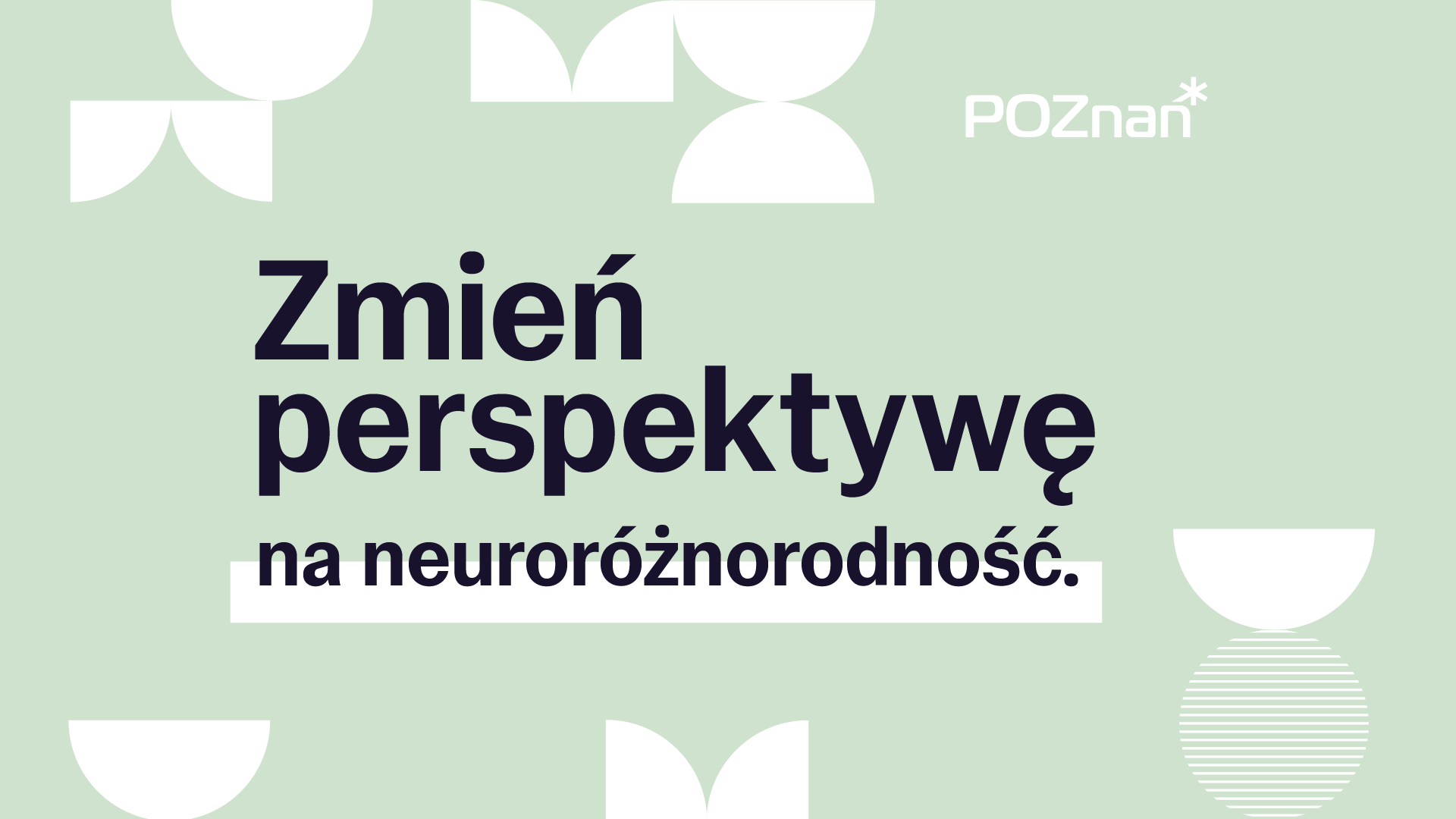 Grafika z napisem "Zmień perspektywę na neuroróżnorodność" - grafika rozmowy