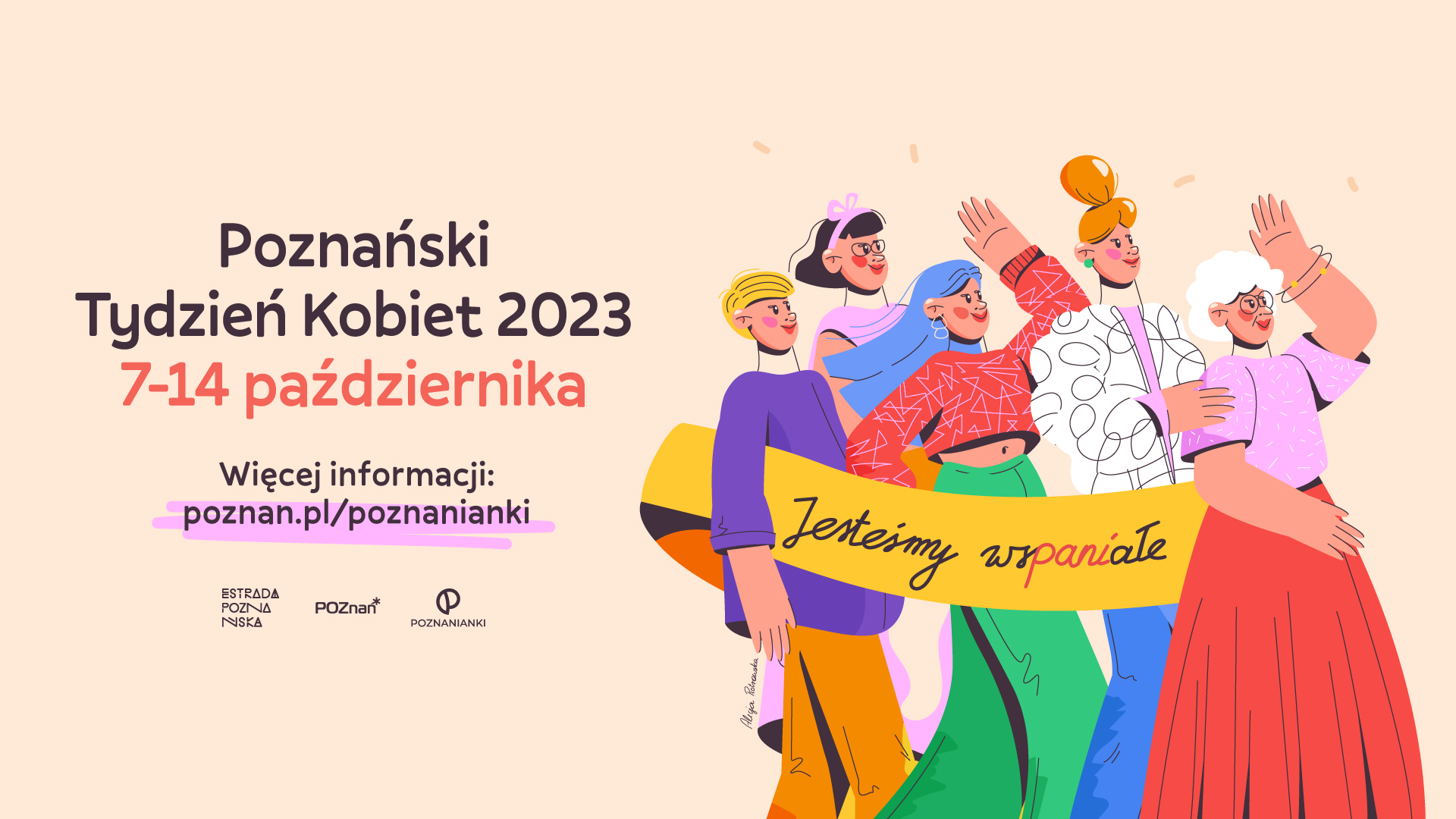 Plakat z informacjami - grafika rozmowy