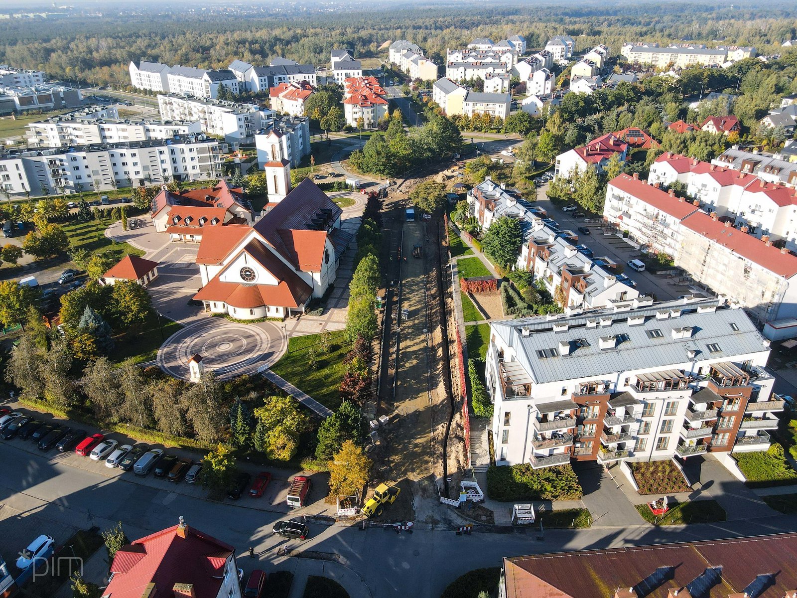 Galeria zdjęć z prac nad przedłużeniem ul. Wańkowicza - grafika rozmowy