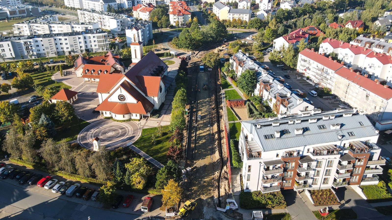 Galeria zdjęć z prac nad przedłużeniem ul. Wańkowicza