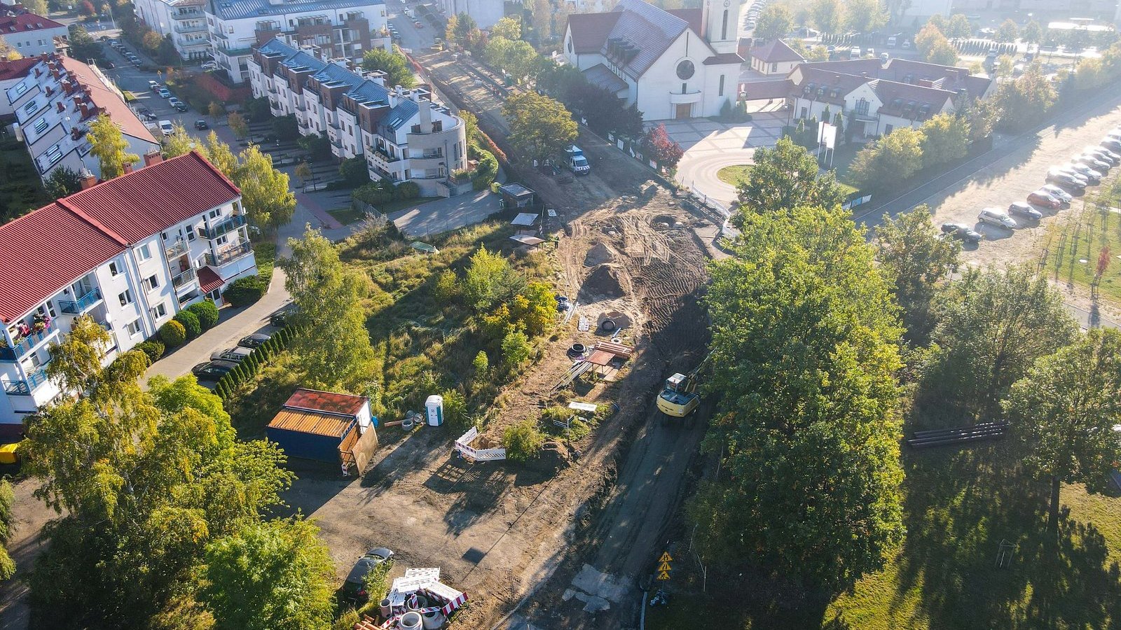 Galeria zdjęć z prac nad przedłużeniem ul. Wańkowicza