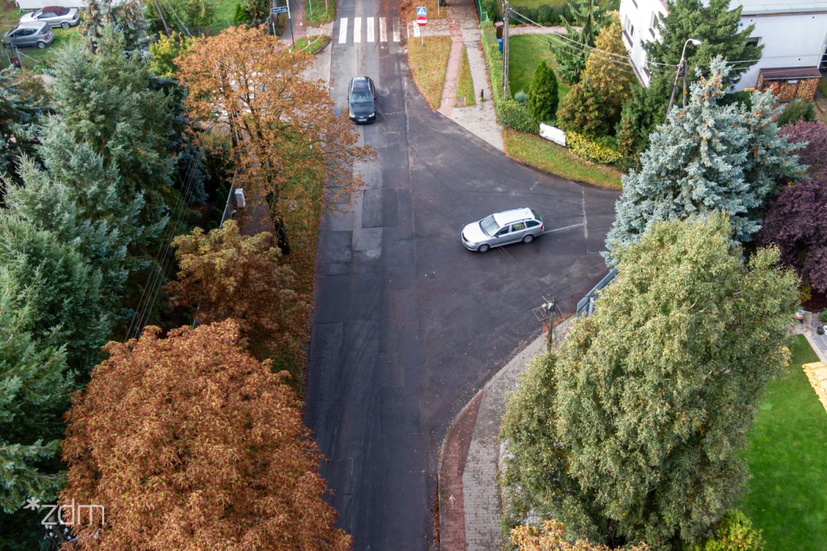 Zdjęcie z lotu ptaka skrzyżowaniu ulic Wieprawskiej i Rodawskiej - grafika rozmowy