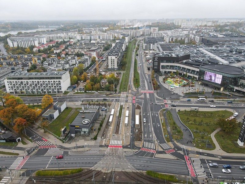 Widok na trasę kórnicką i ring Łacina - grafika rozmowy