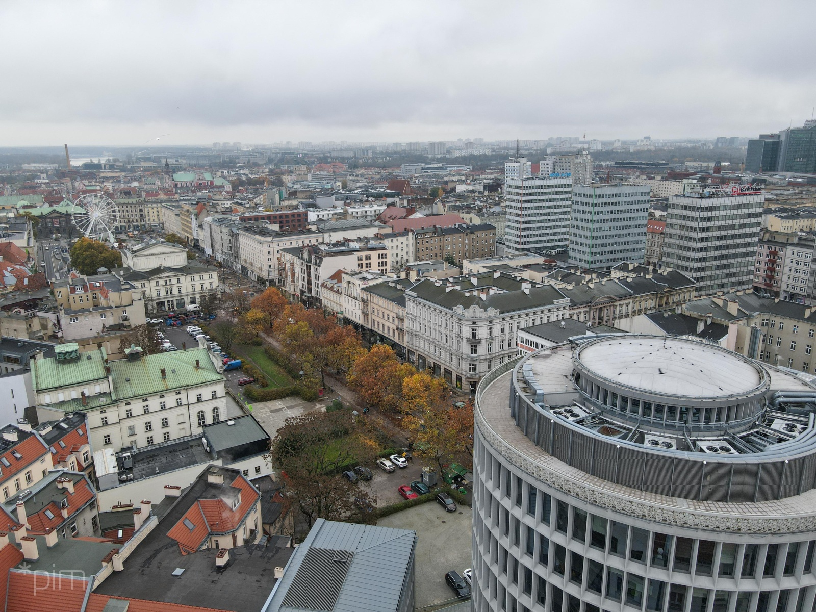 Widok na przebudowane centrum - grafika rozmowy