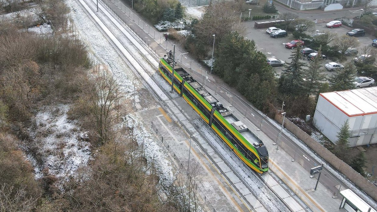 Galeria zdjęć z testowych przejazdów tramwajów na trasie kórnickiej