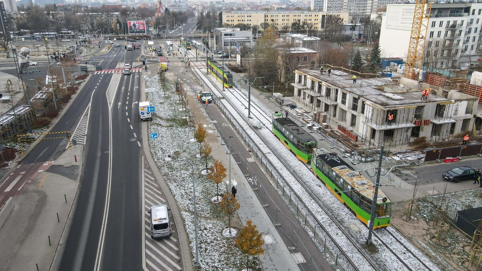 Galeria zdjęć z testowych przejazdów tramwajów na trasie kórnickiej