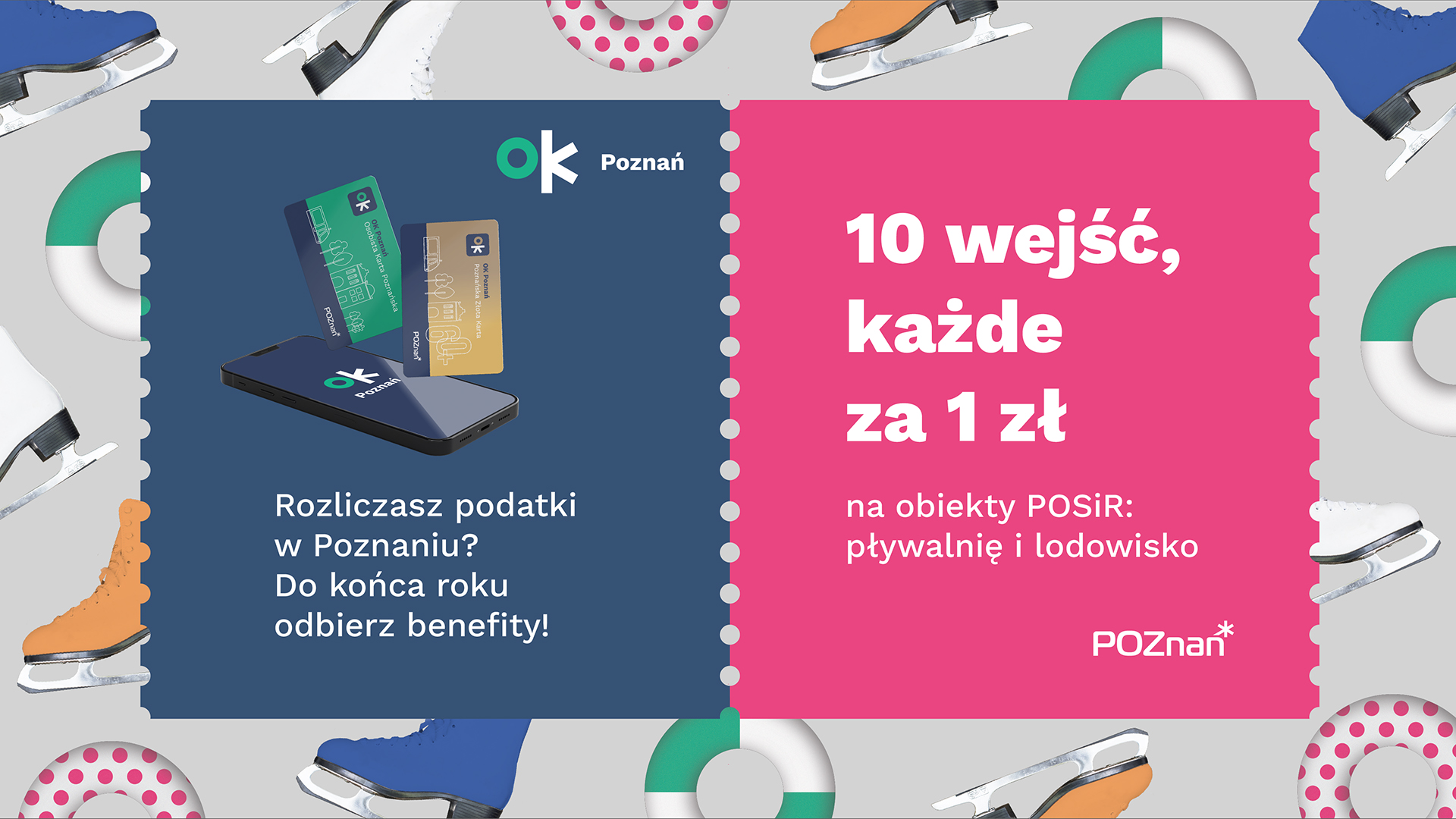 Grafika z najważniejszymi informacjami na temat dostępnych zniżek - grafika rozmowy