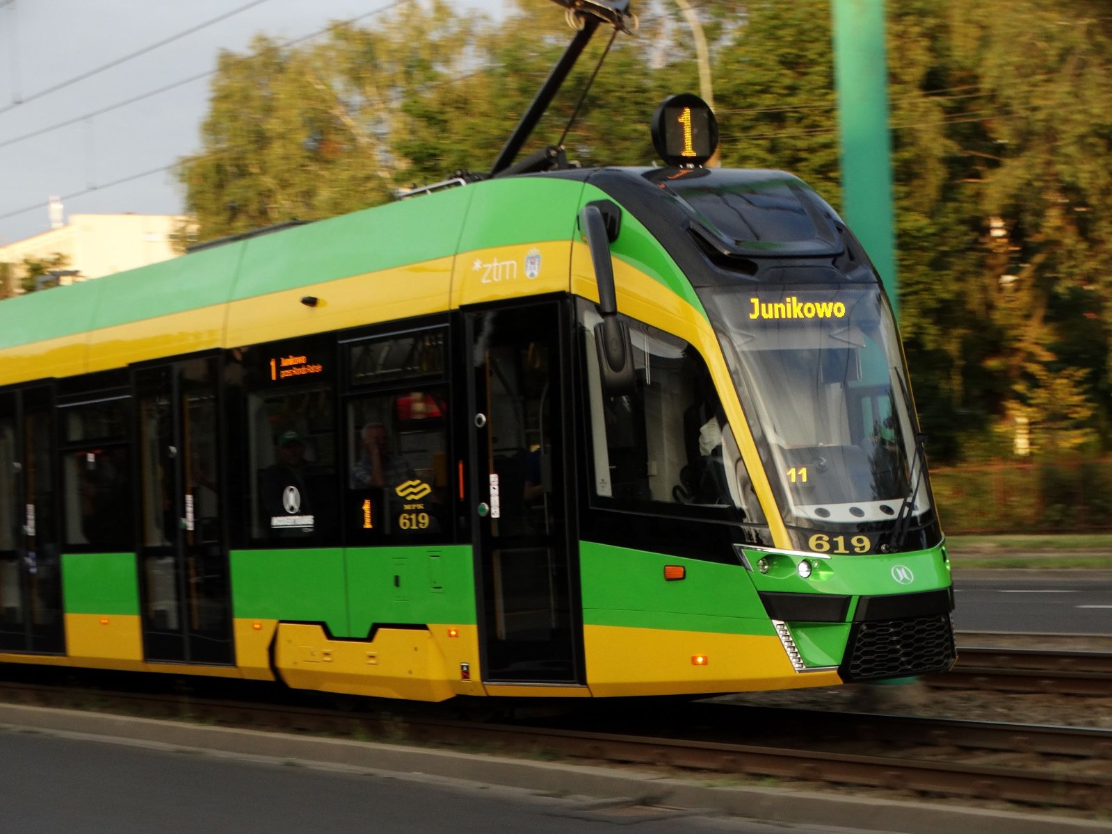 Tramwaj linii nr 1 - grafika rozmowy