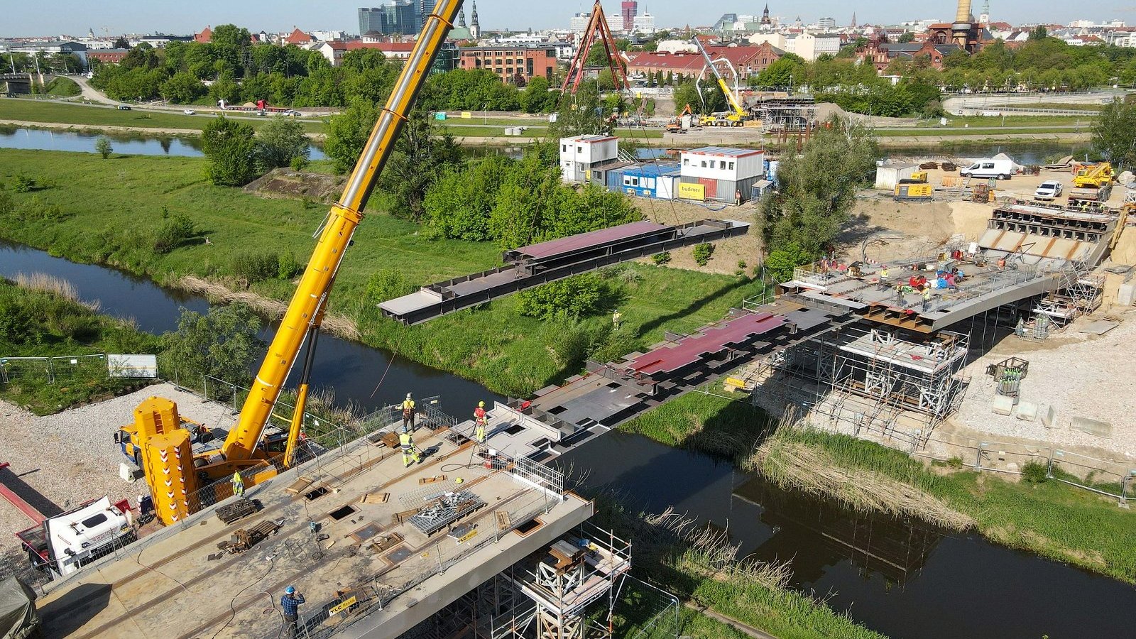 Galeria zdjęć z prac przy budowie Mostów Berdychowskich