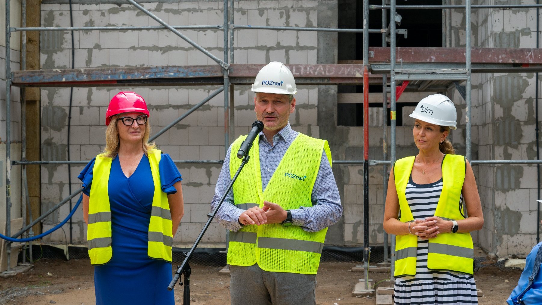 Galeria z briefiengu na budowie Branżowego Centrum Umiejętności w dziedzinie piekarstwa