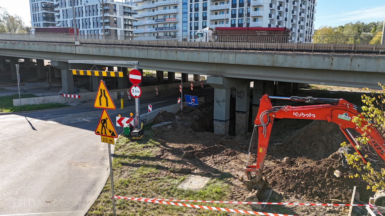 Zdjęcia z rejonu wiaduktu w ciągu ul. Hetmańskiej nad ul. Wagrowską - grafika rozmowy