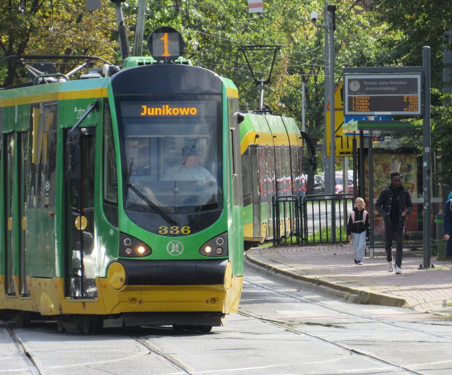 Tramwaj linii nr 1 - grafika rozmowy