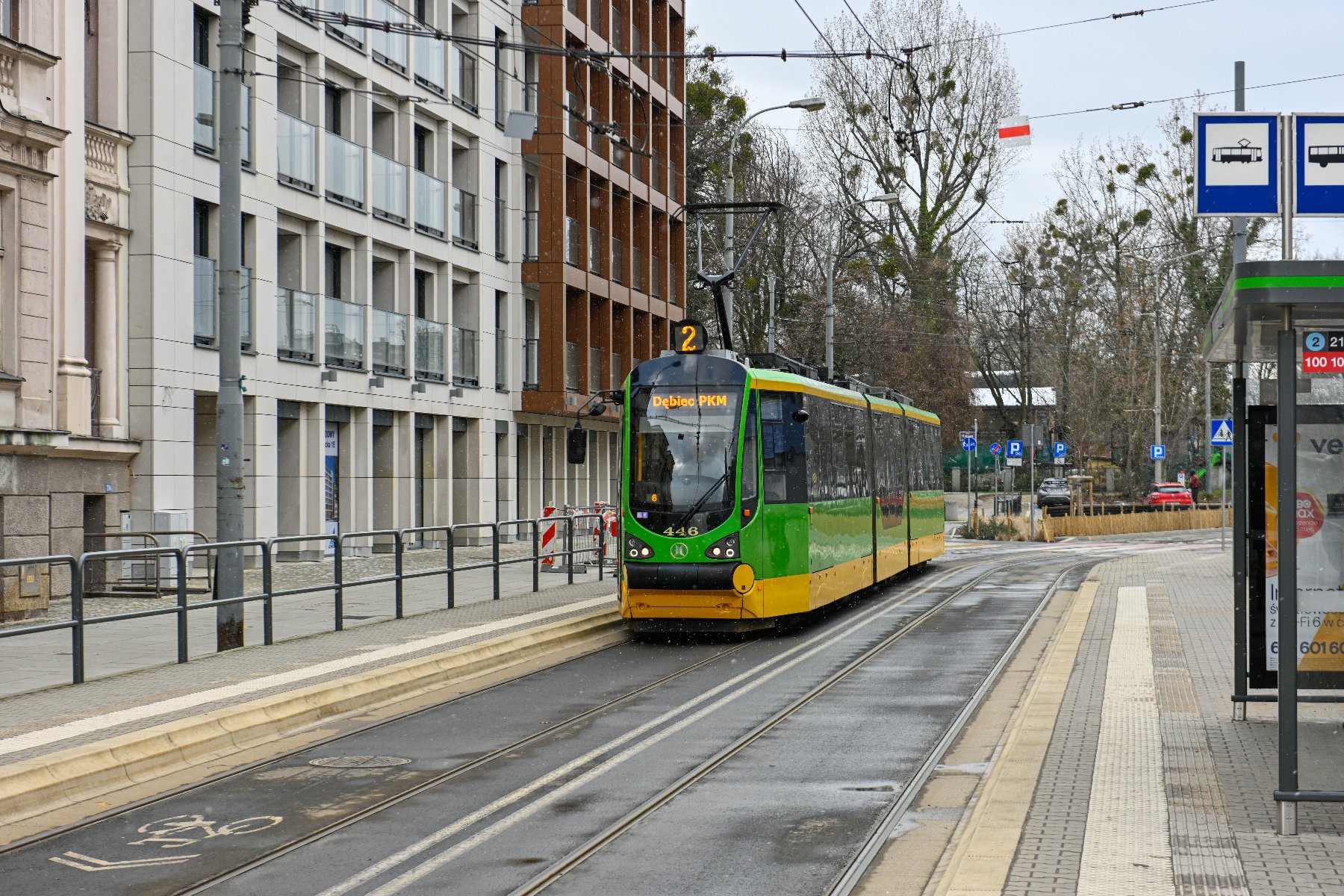 Tramwaju linii nr 2 na ul. Zwierzynieckiej - grafika rozmowy